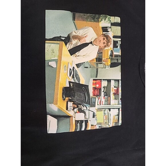 The Office Ripple Junction T-Shirt Jim Giving Thumbs Up Adult Medium Black Tee - Picture 3 of 7
